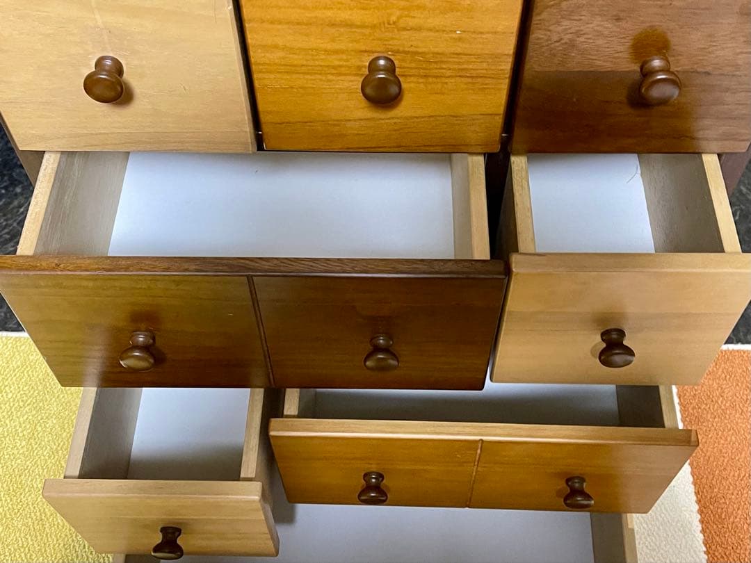 中村敬木工 60チェスト 4段 木製 可愛い オシャレ 棚 タンス 訳あり品