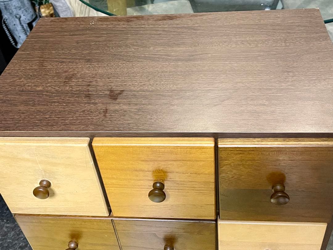 中村敬木工 60チェスト 4段 木製 可愛い オシャレ 棚 タンス 訳あり品