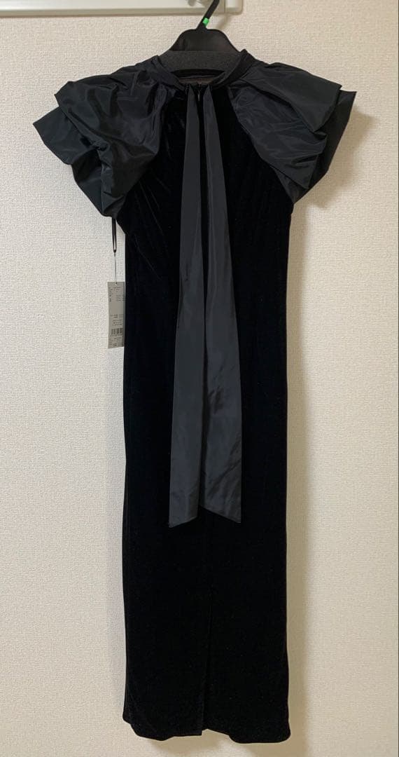 ANDRESD drape velour dress ドレープペロアドレス