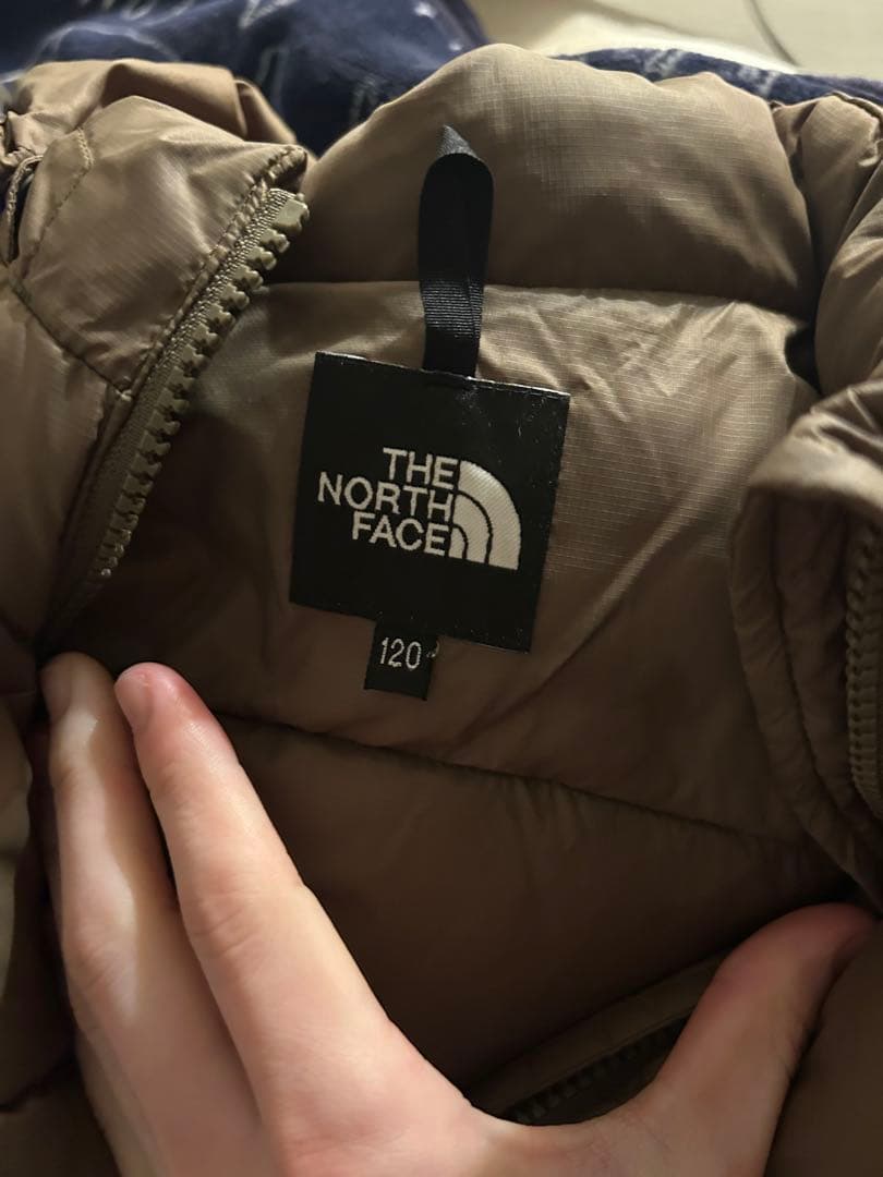 THE NORTH FACE ダウンジャケット カーキ キッズ 120
