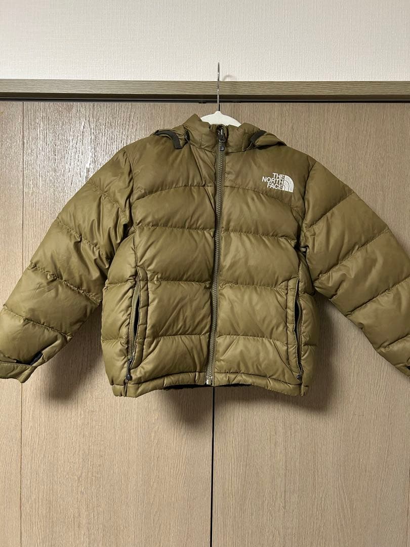 THE NORTH FACE ダウンジャケット カーキ キッズ 120