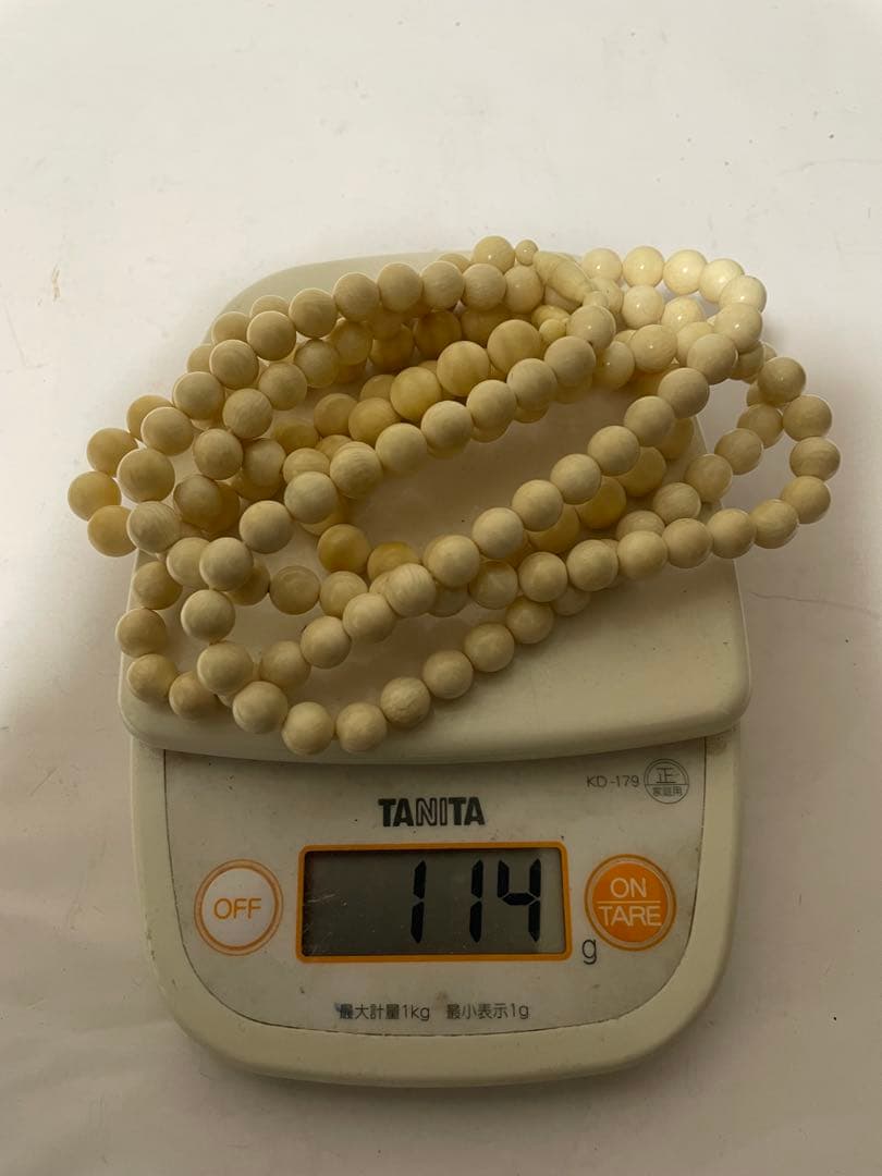 極上　牙彫ネックレス　2本セット