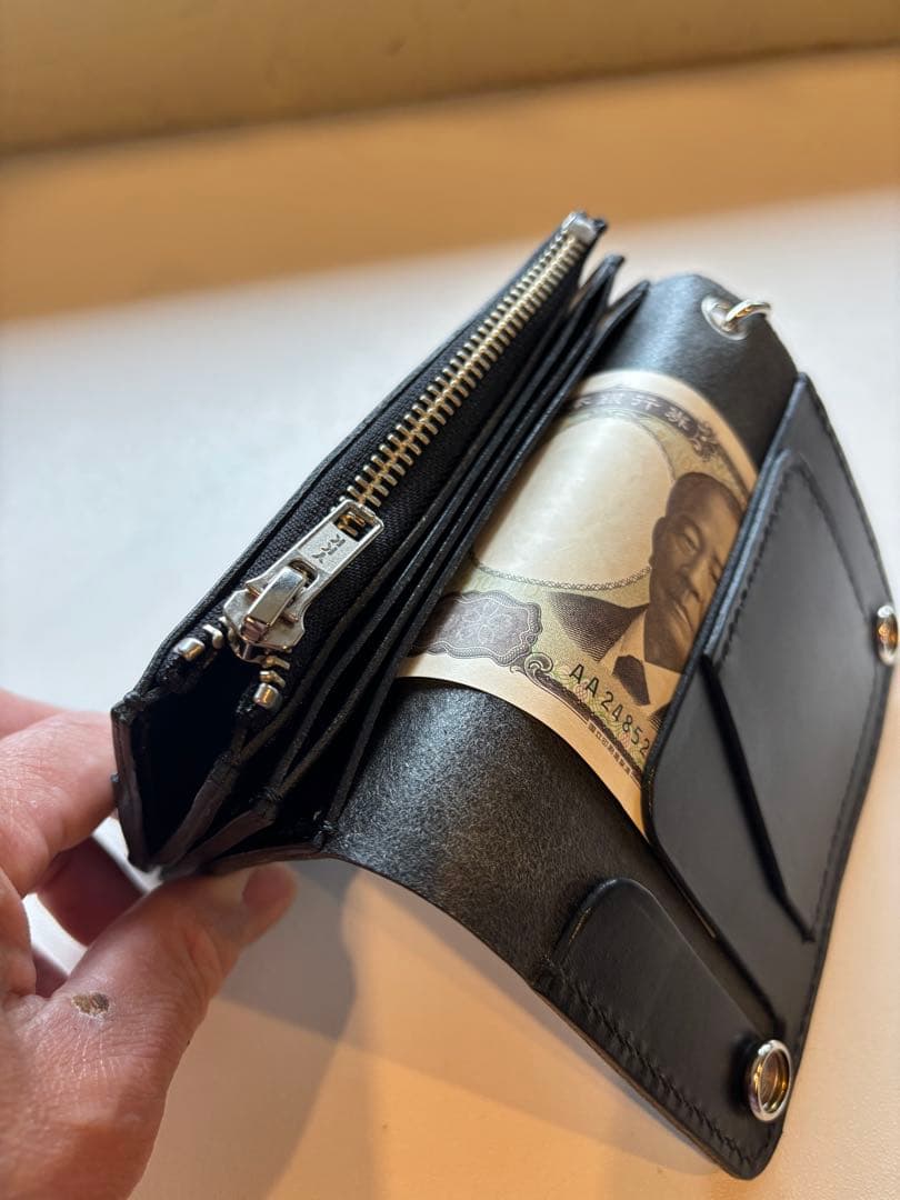 トラッカーウォレット ミドルサイズ シルバー925クロス