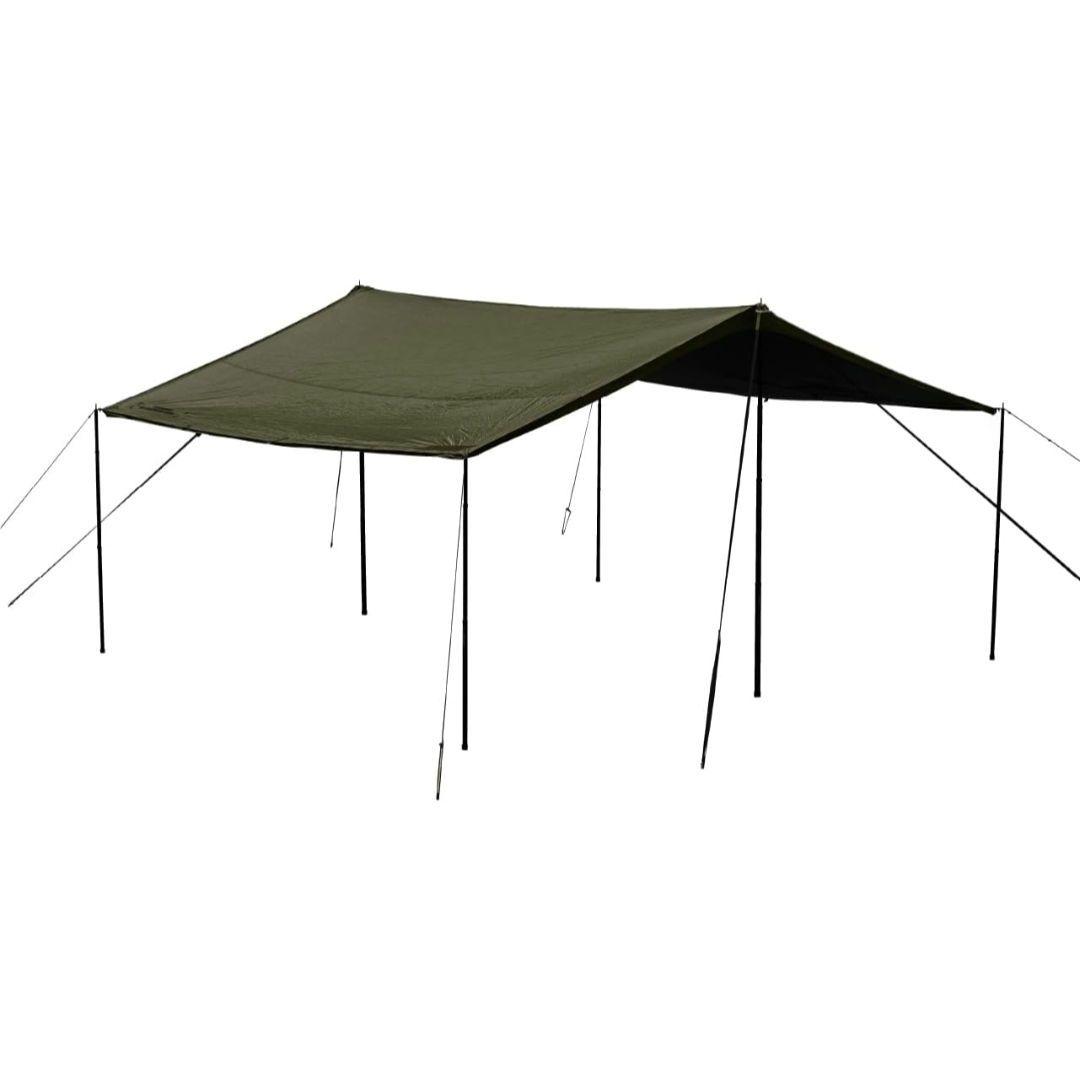 CAMVIL ジッパータープ レクタ型 KHAKI フルオプション 【訳あり】