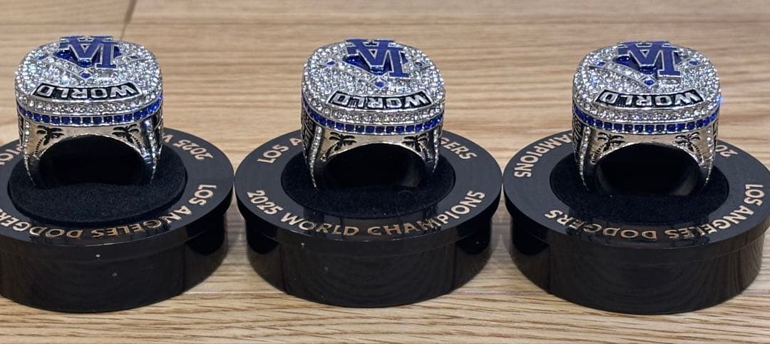 ⭐️期間限定価格⭐️希少3人セット大谷翔平・山本由伸・佐々木朗希2025世界一リング