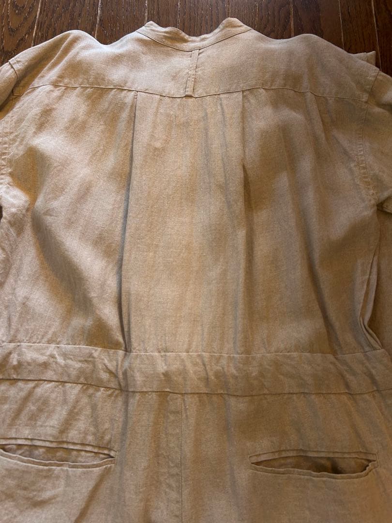 かぐれ　リネン　オールインワン　つなぎ