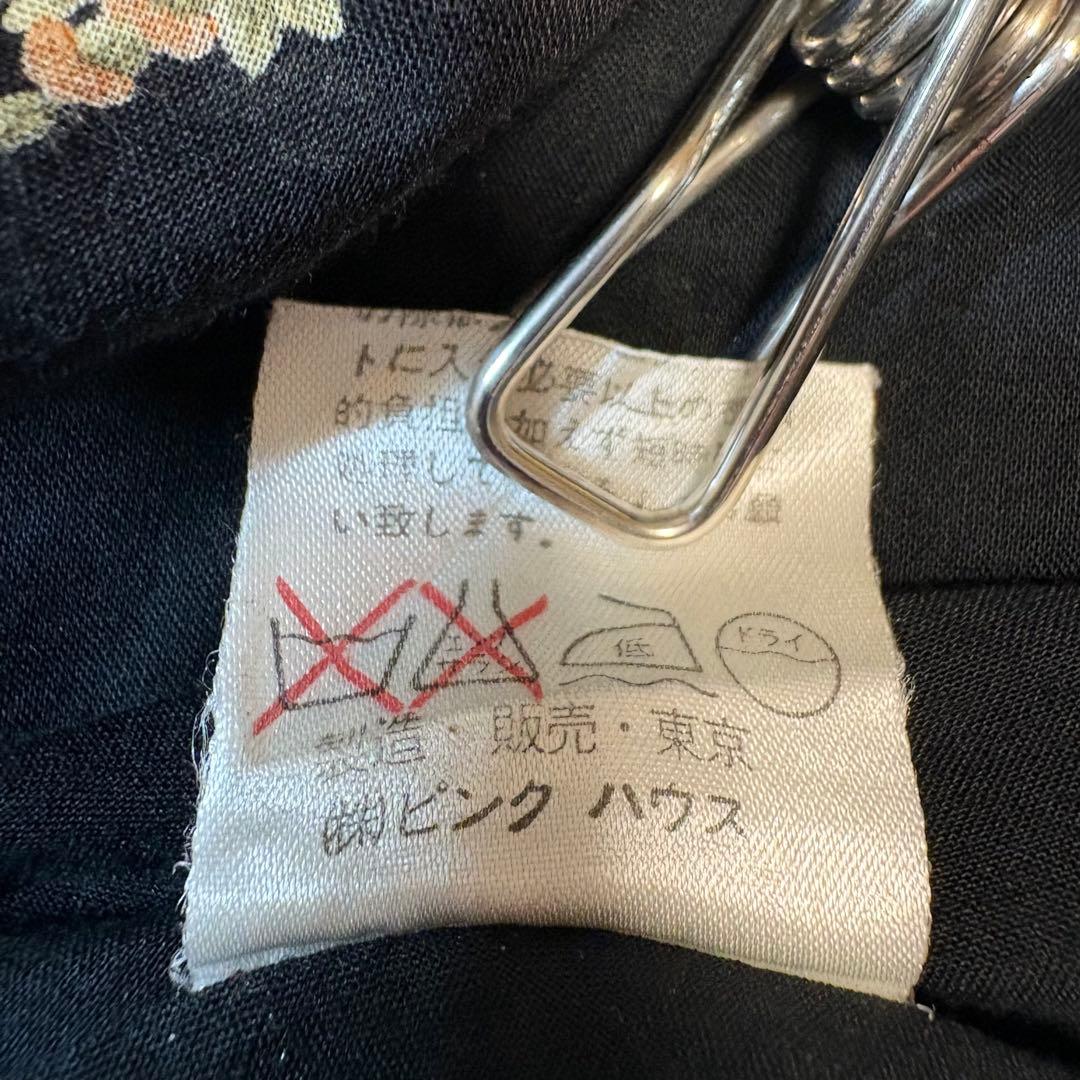 PINK HOUSE ワンピース ドレス ブラウス 花柄 ブラック セットアップ