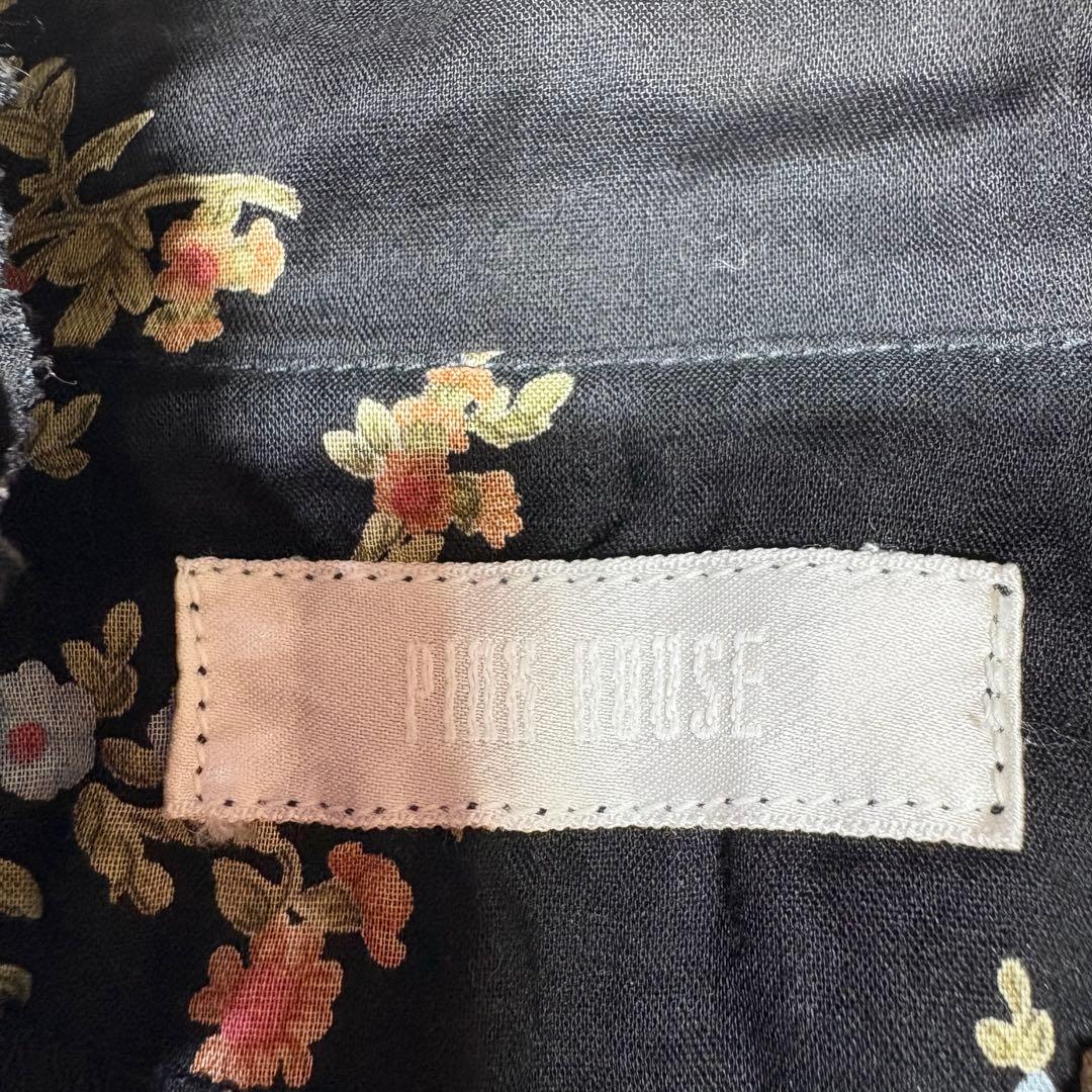 PINK HOUSE ワンピース ドレス ブラウス 花柄 ブラック セットアップ