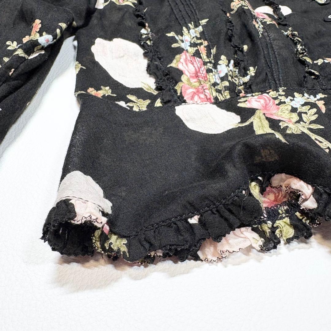 PINK HOUSE ワンピース ドレス ブラウス 花柄 ブラック セットアップ