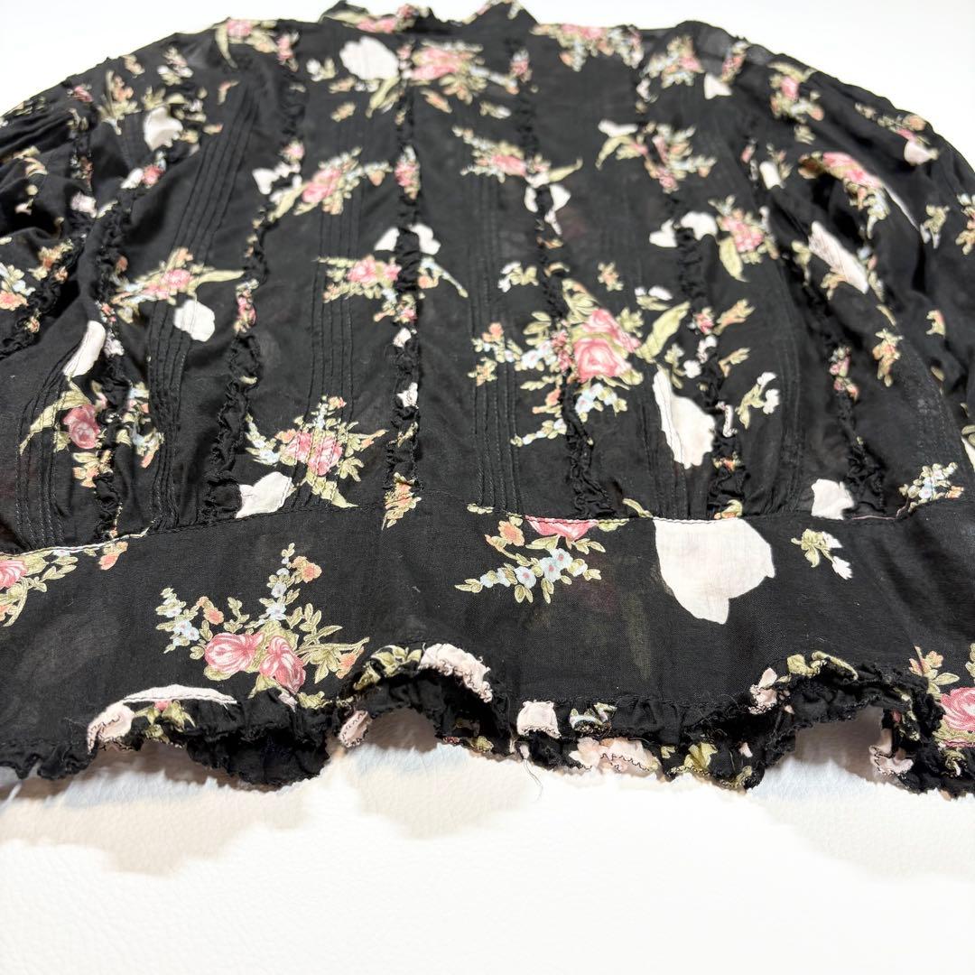 PINK HOUSE ワンピース ドレス ブラウス 花柄 ブラック セットアップ