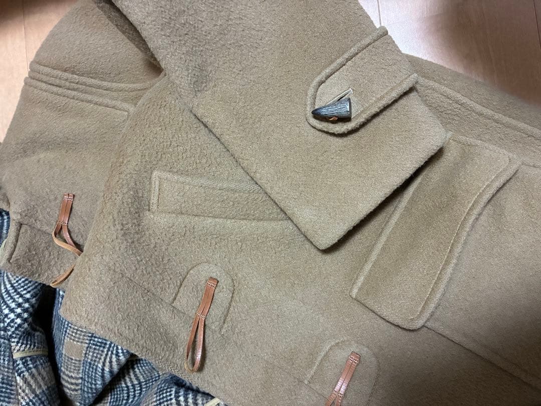 ぷ*ん様 美品　ランズエンド　グローバーオール　ベージュ ダッフルコート 40