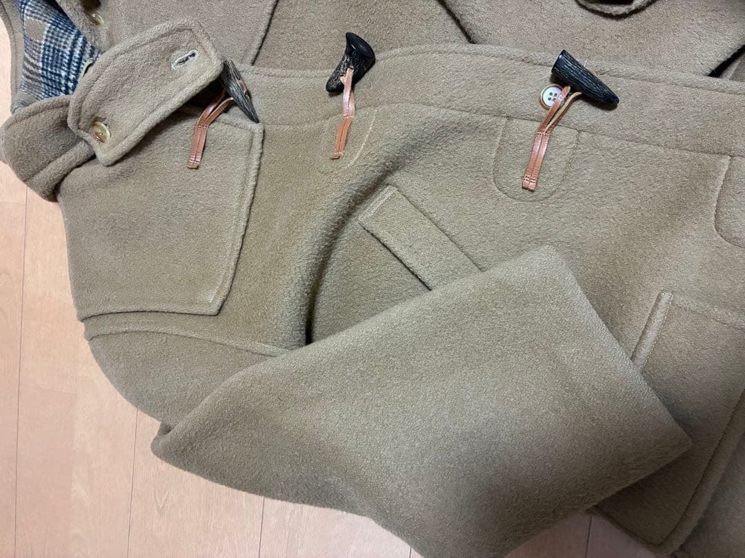 ぷ*ん様 美品　ランズエンド　グローバーオール　ベージュ ダッフルコート 40