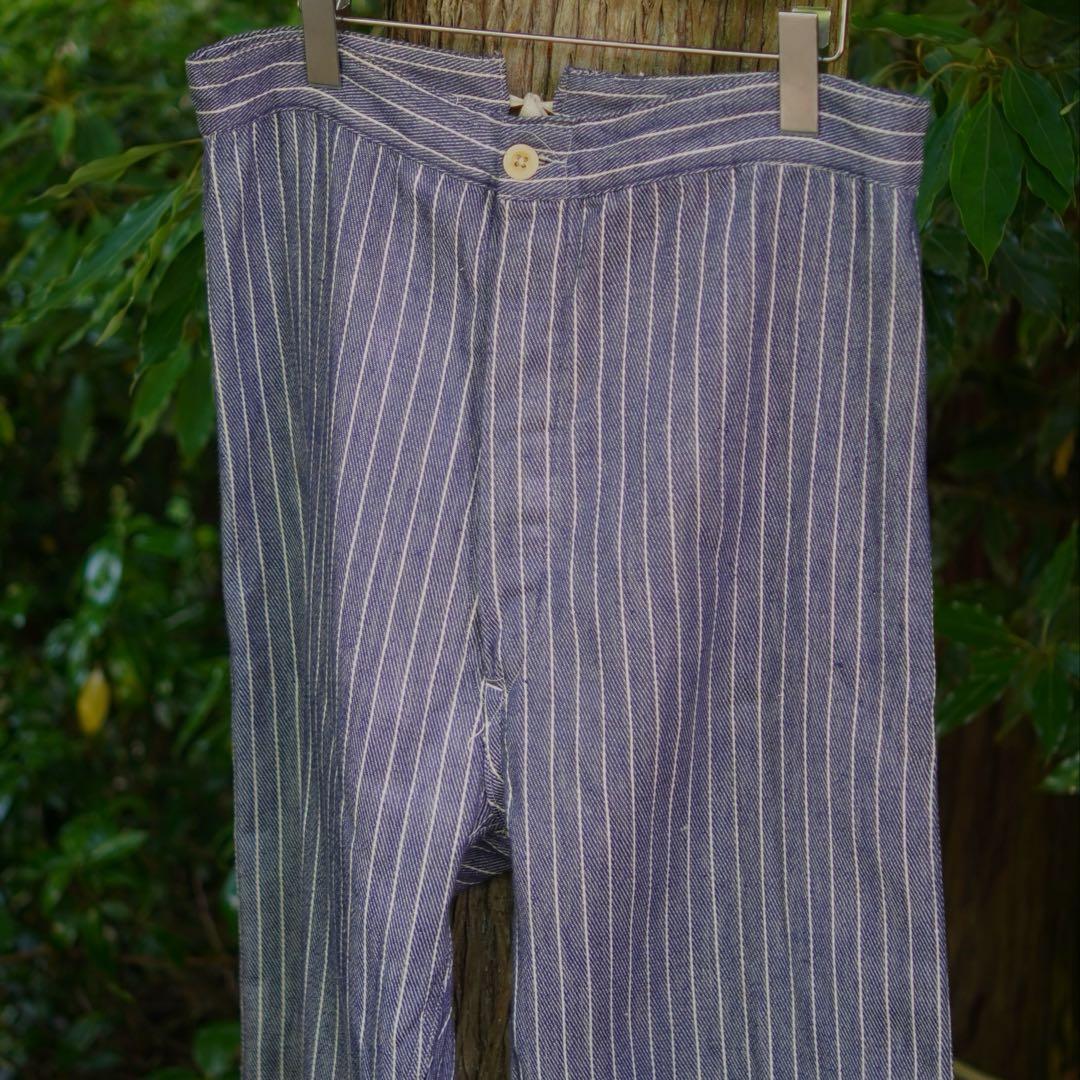 パンツ Euro vintage stripe trousers