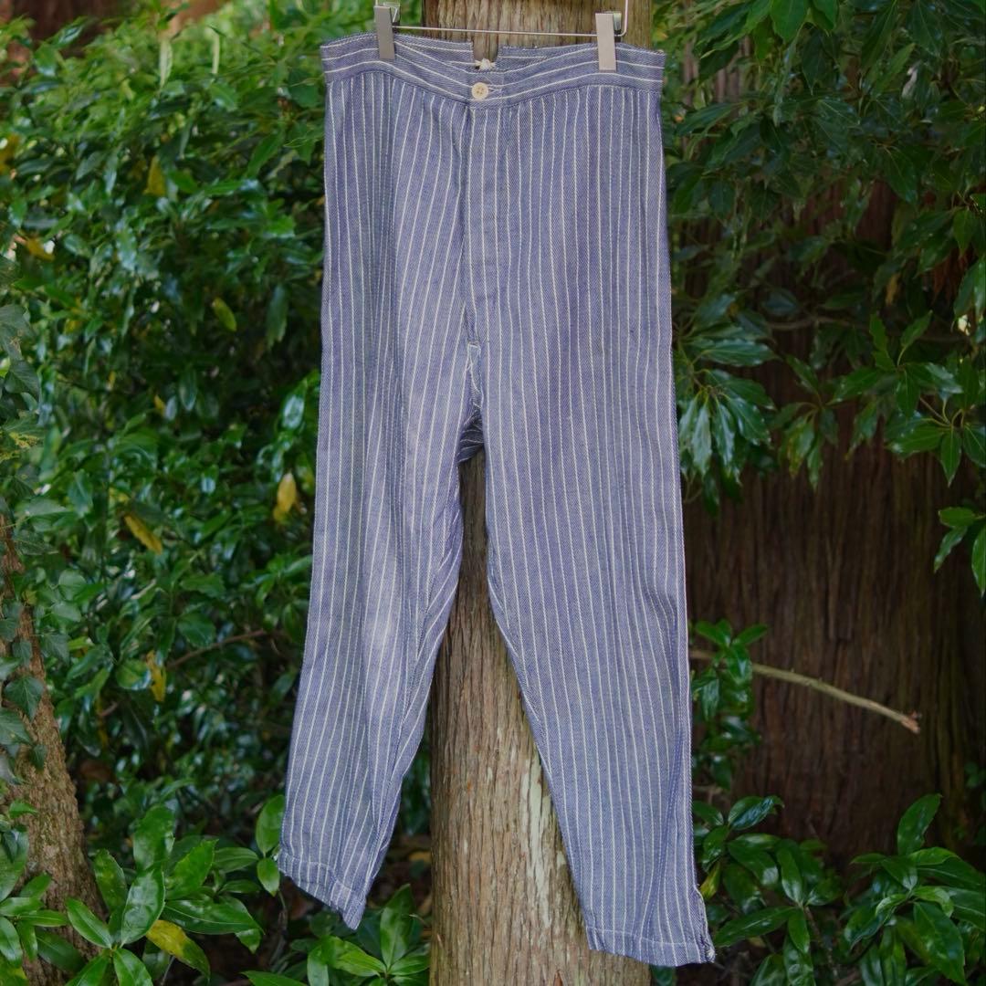 パンツ Euro vintage stripe trousers