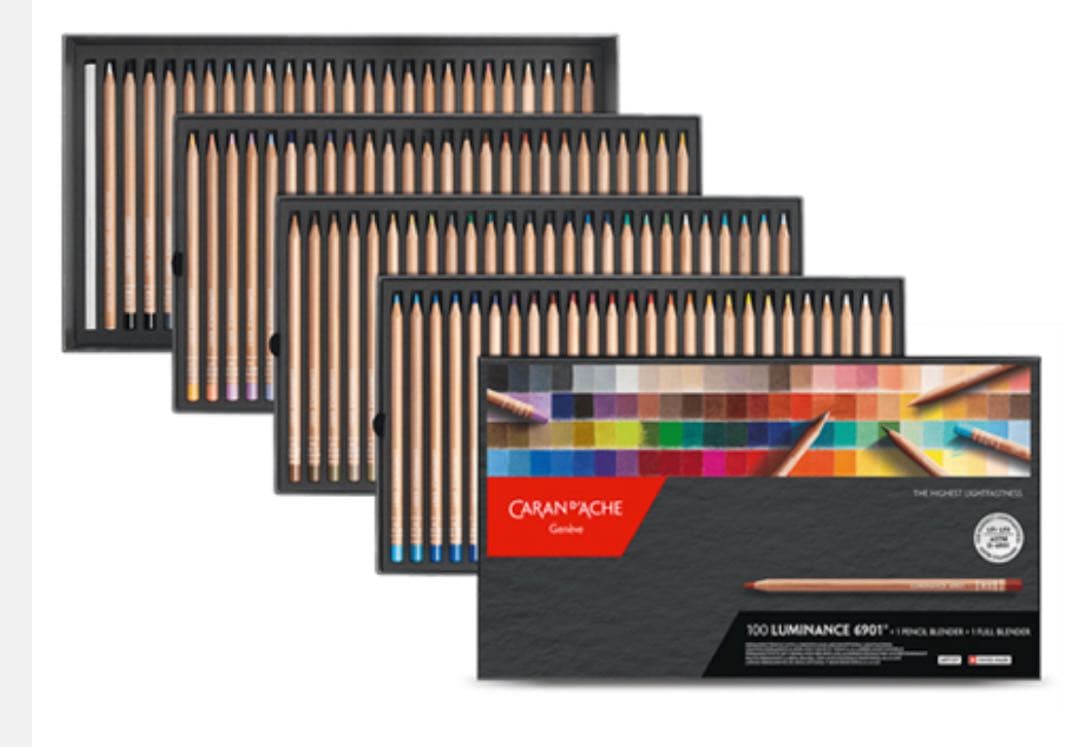 カランダッシュルミナンス　油性色鉛筆100色セット