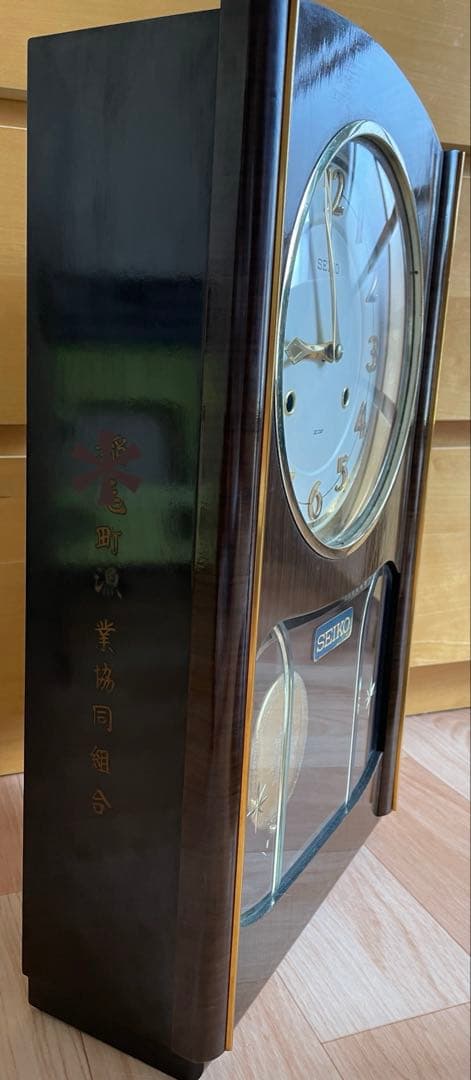 セイコー　アンティーク壁掛け時計　ゼンマイ式　振り子時計