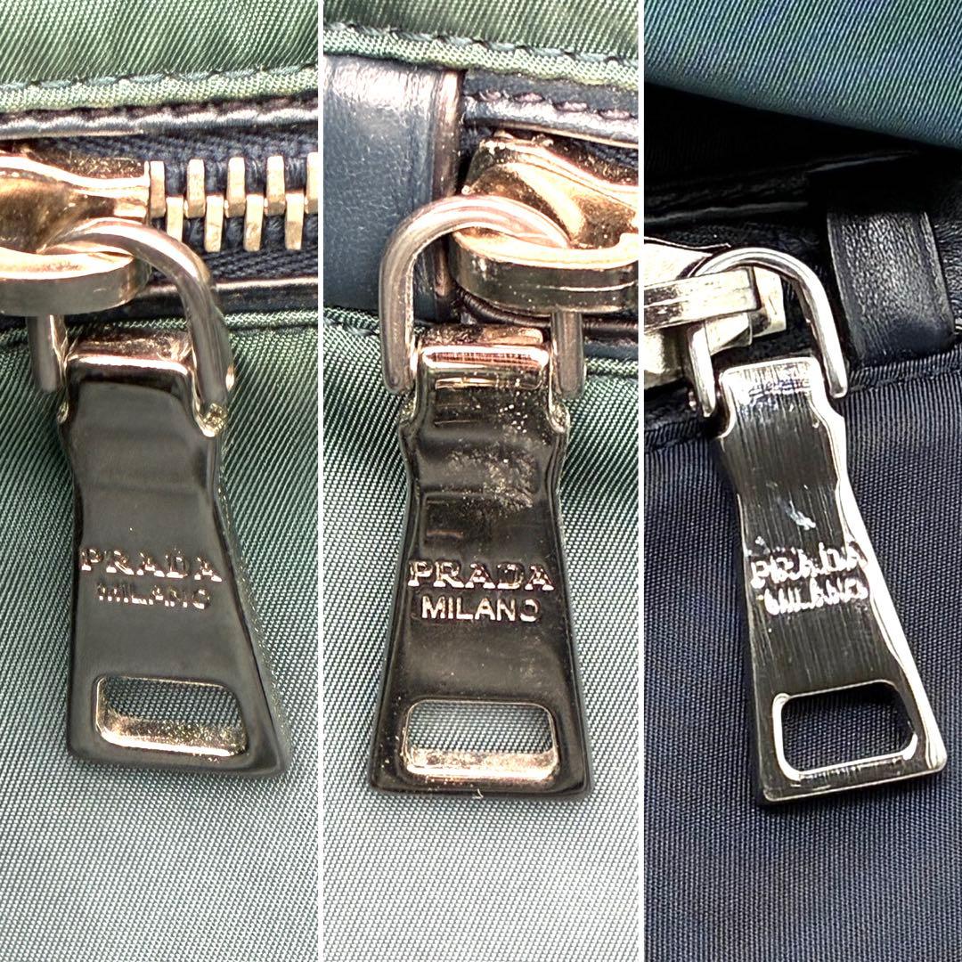 美品 プラダ 2way リバーシブル トートバッグ 三角ロゴ白タグ ユニセックス