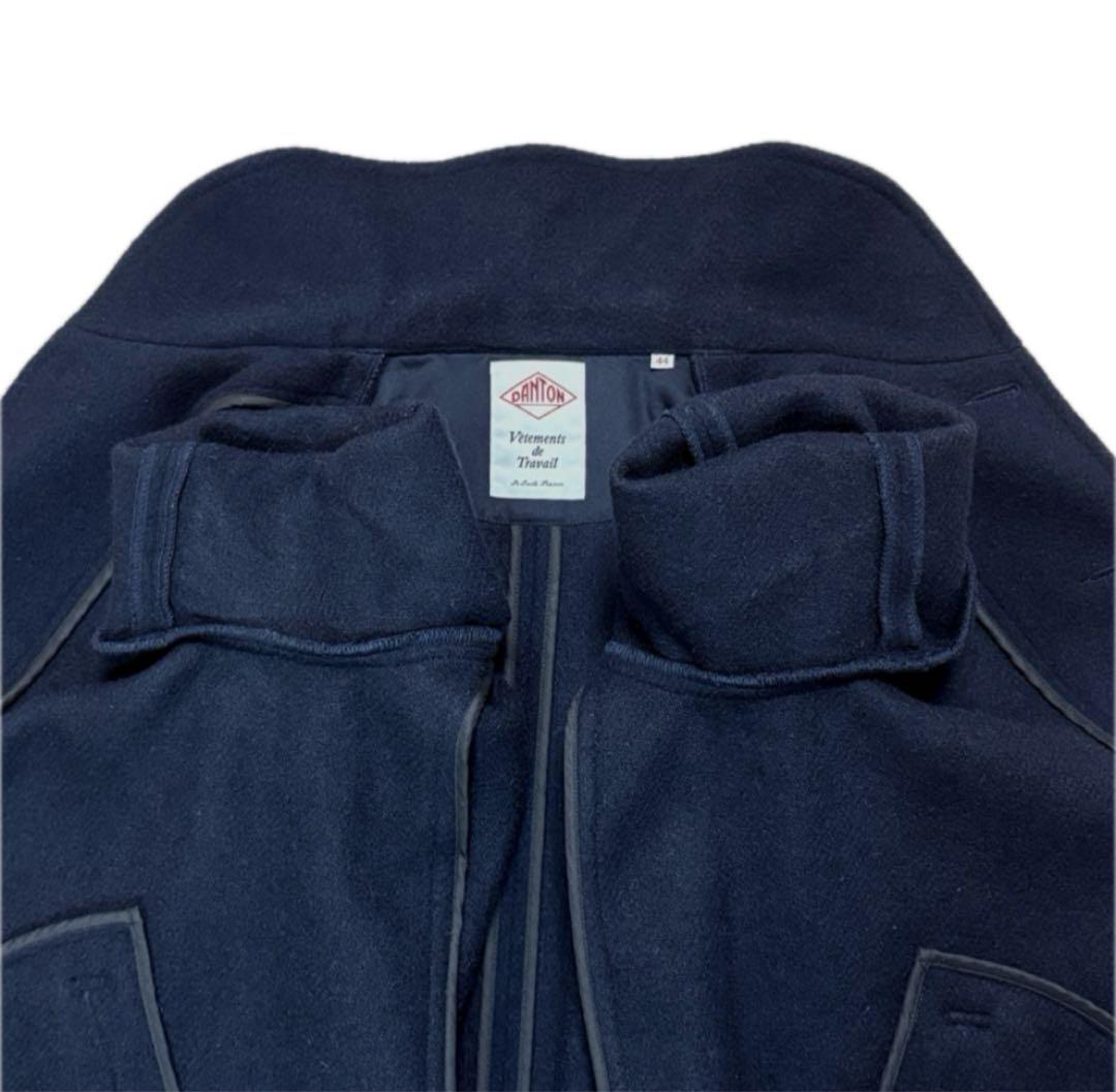 希少サイズ44　DANTON ウールモッサコート　くるみボタン　ジャケットコート