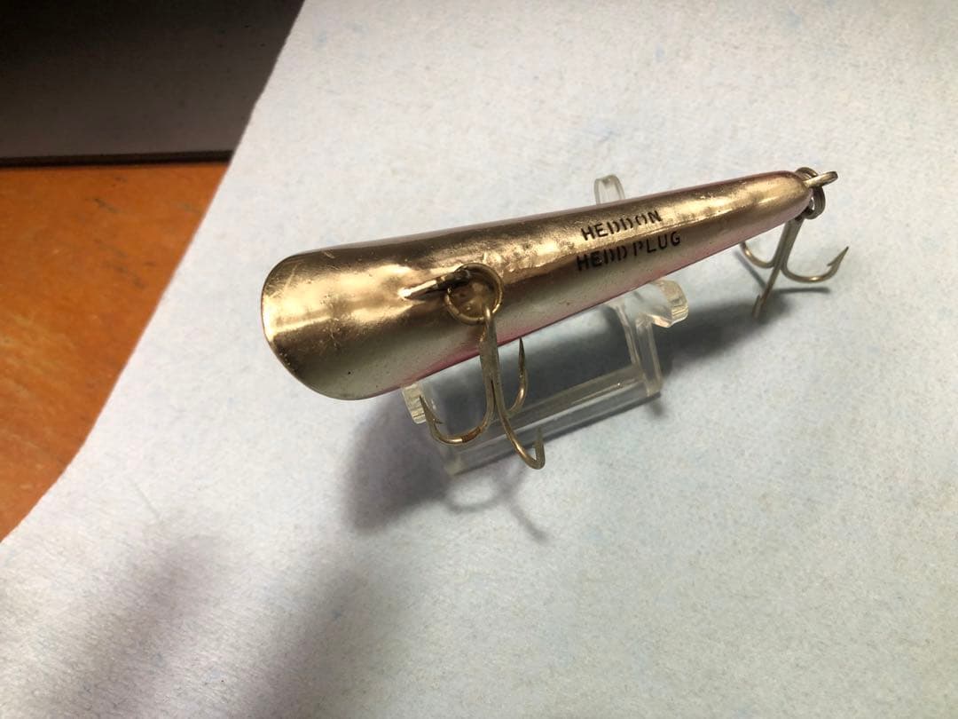 ヘドン heddon ヘッドプラグ 美品 希少 カラー 5／8 メッキ青赤銀