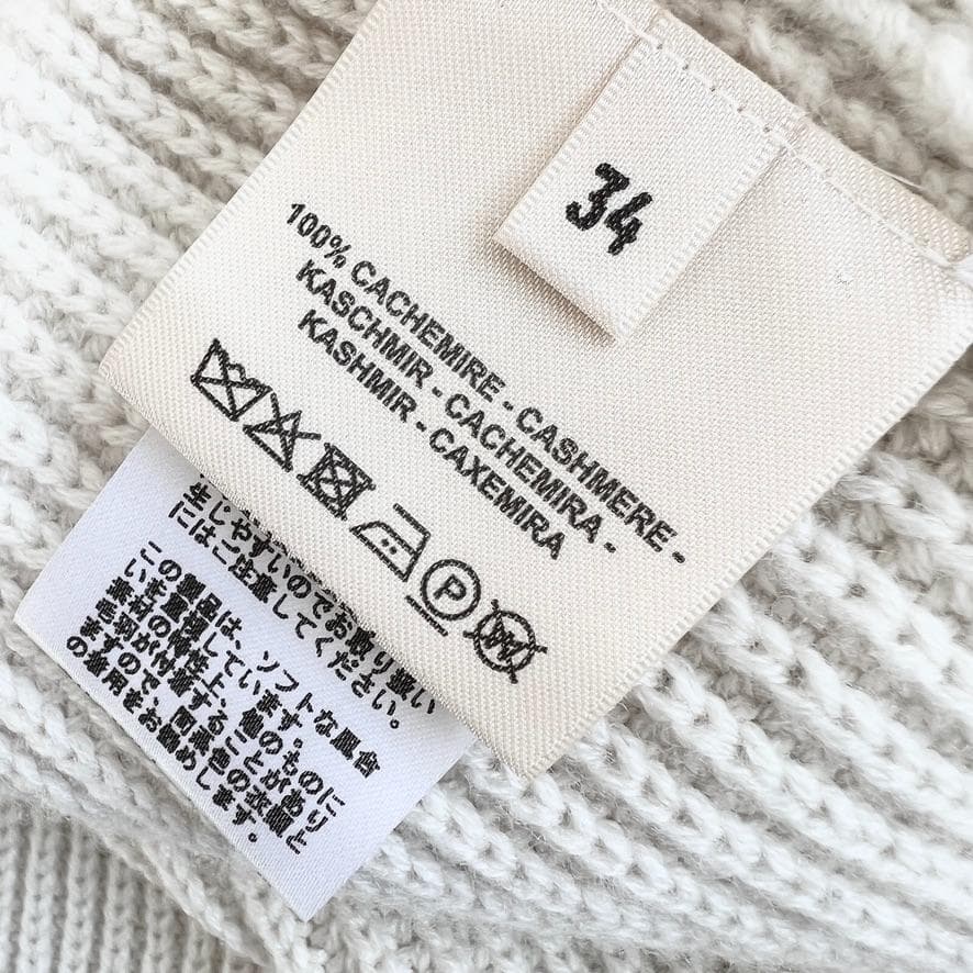 未使用★HERMES★2024★肉厚カシミヤ100★チュニック★ロングニット