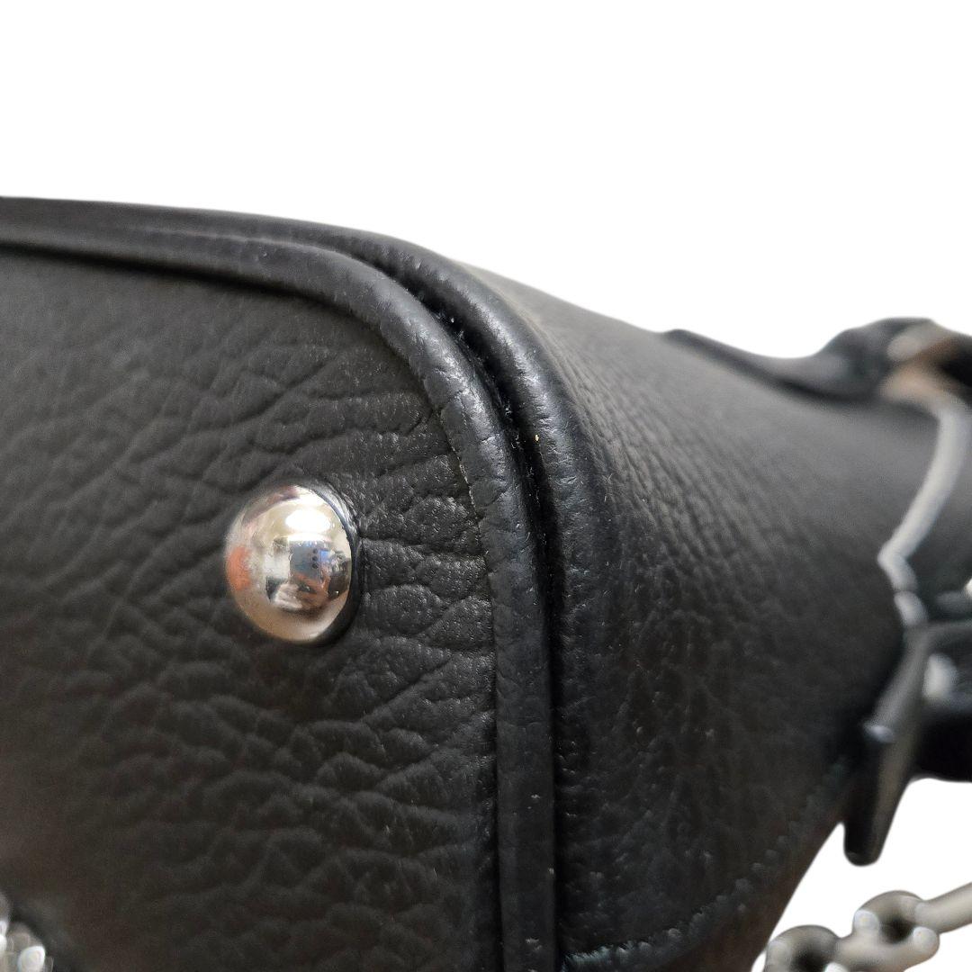 メゾンマルジェラ 5AC マイクロ チェーン ショルダーバッグ ブラック