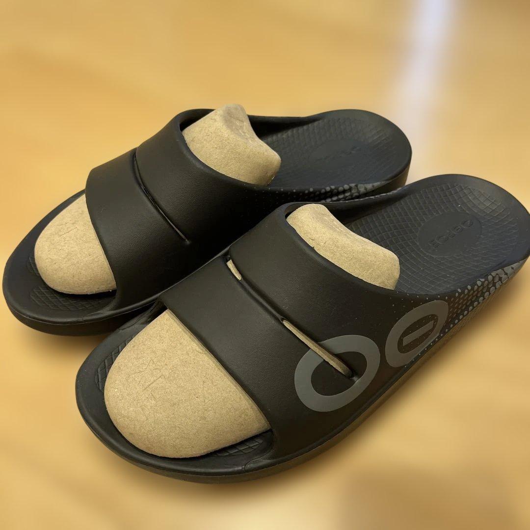【美品】OOFOS ウーフォス OOahh Sport リカバリーサンダル