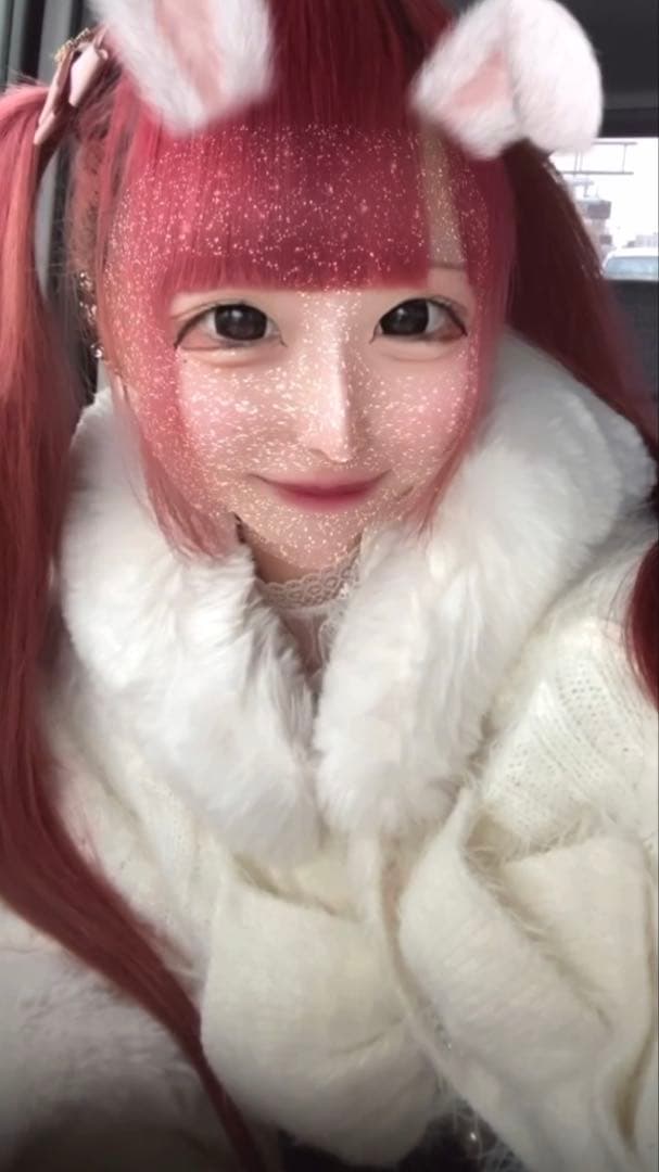 ♡LIZLISA ダブルリボンニットファーポンチョ 冬 白 ほわいと 量産♡