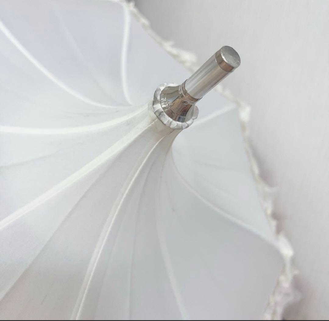 ベイビーザスターズシャインブライト アリスアンドザパイレーツ フリル日傘 白