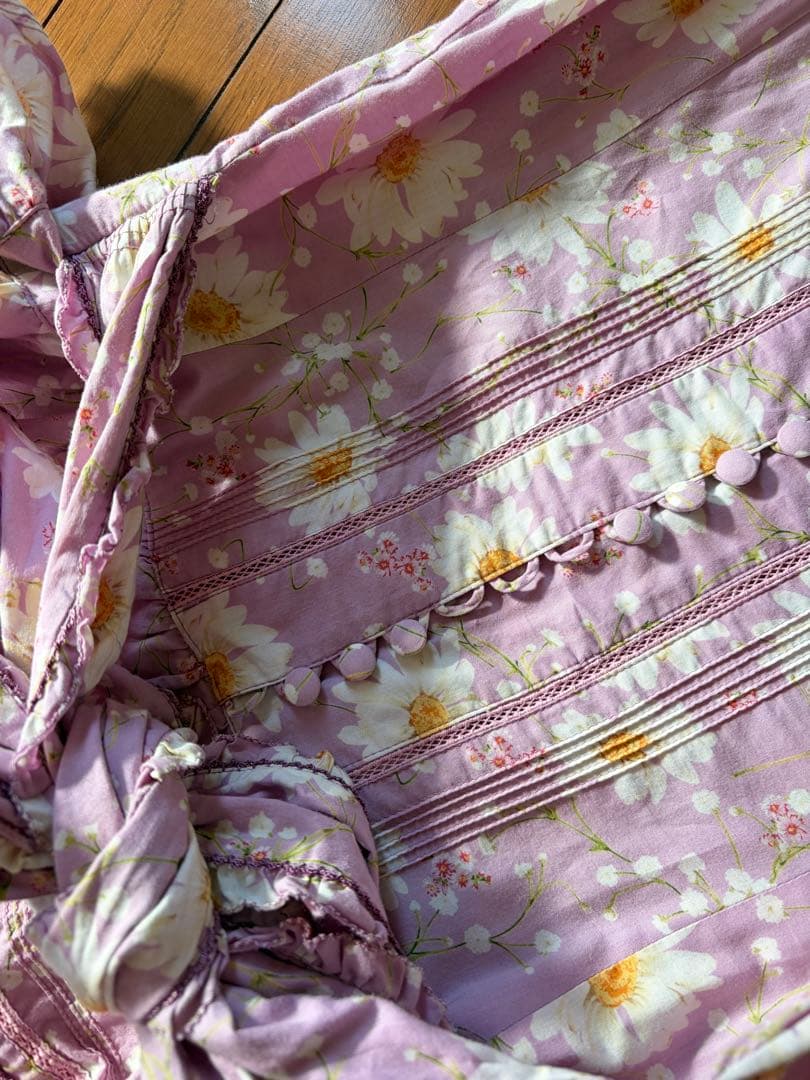 PINK HOUSE ピンクハウス　フラワープリント ロングワンピース