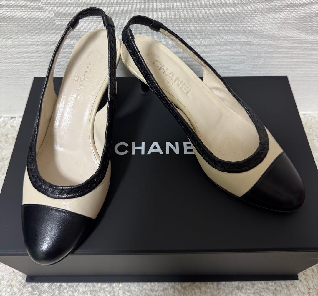 美品　CHANEL ミュール　シューズ　パンプス