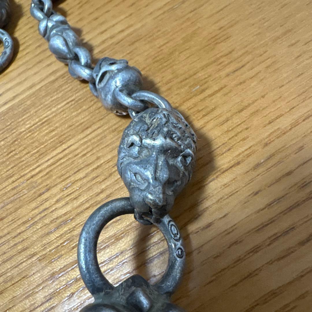 ガボール　ライオン　スカルモチーフ ウォレットチェーン
