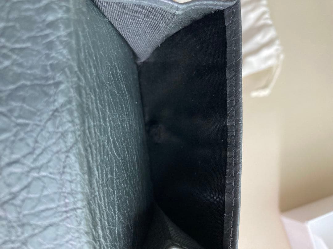 バレンシアガ　ミニ財布　グレー