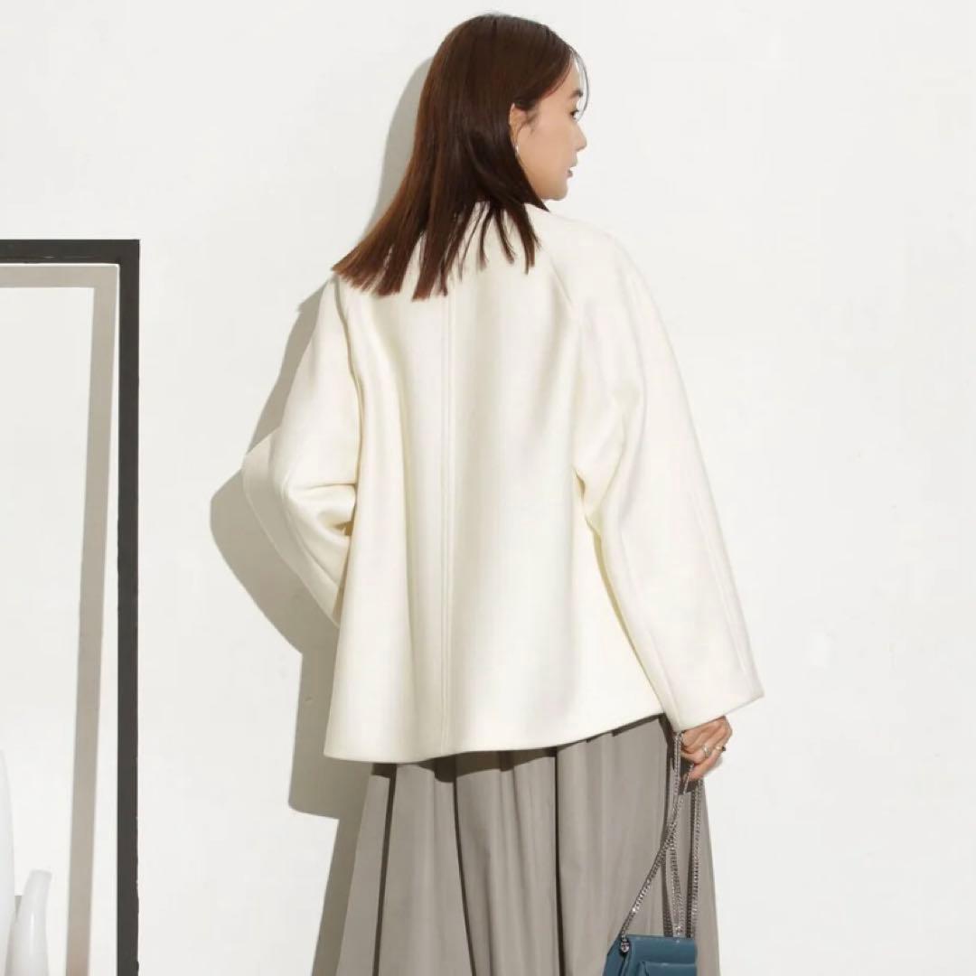 ナノユニバース❤︎ノーカラーショートコート