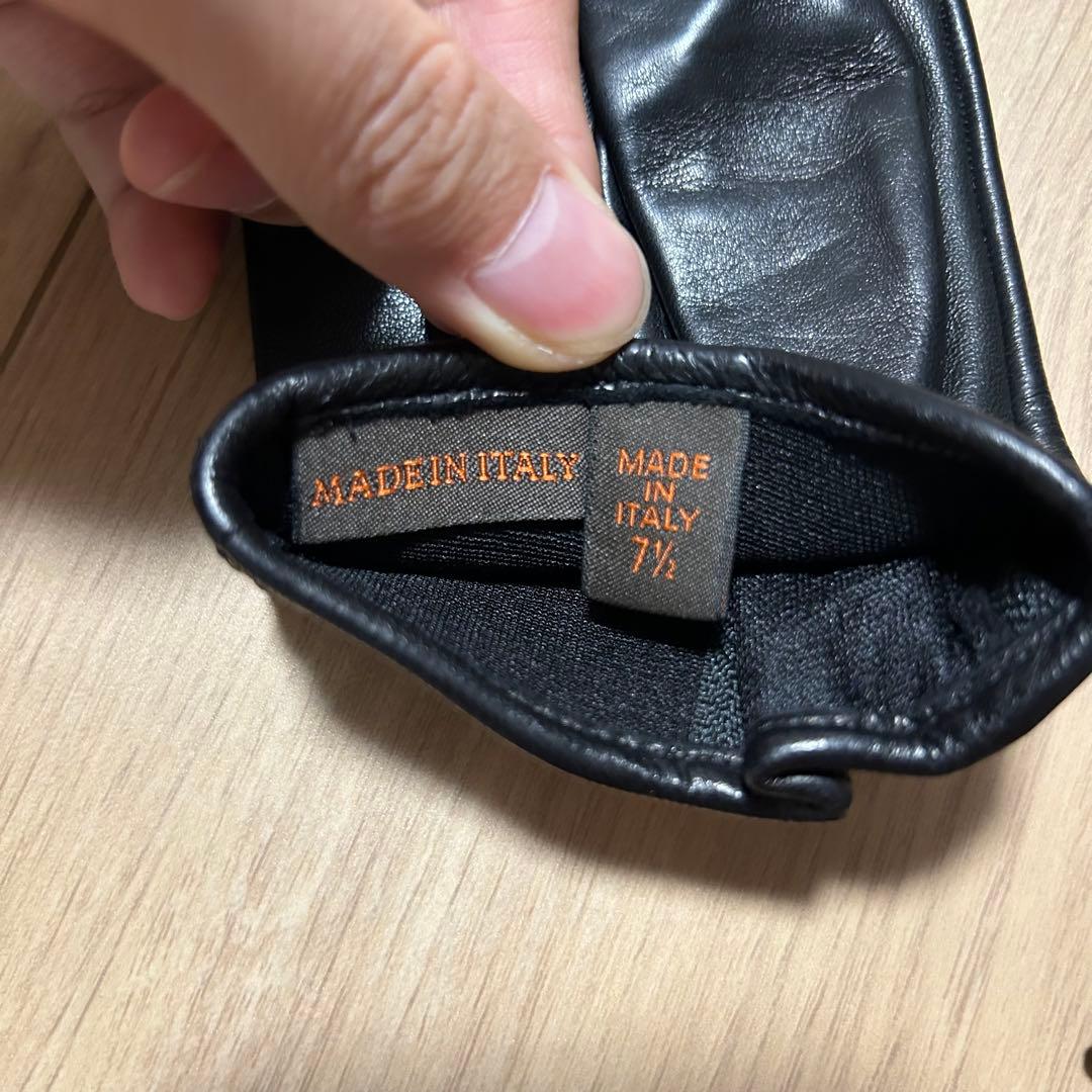 MARIO PORTOLANO　フィンガーレス　レザー　グローブ