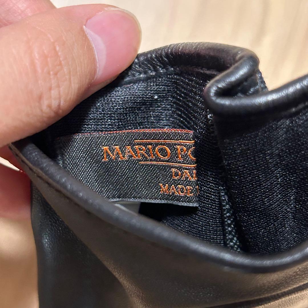 MARIO PORTOLANO　フィンガーレス　レザー　グローブ