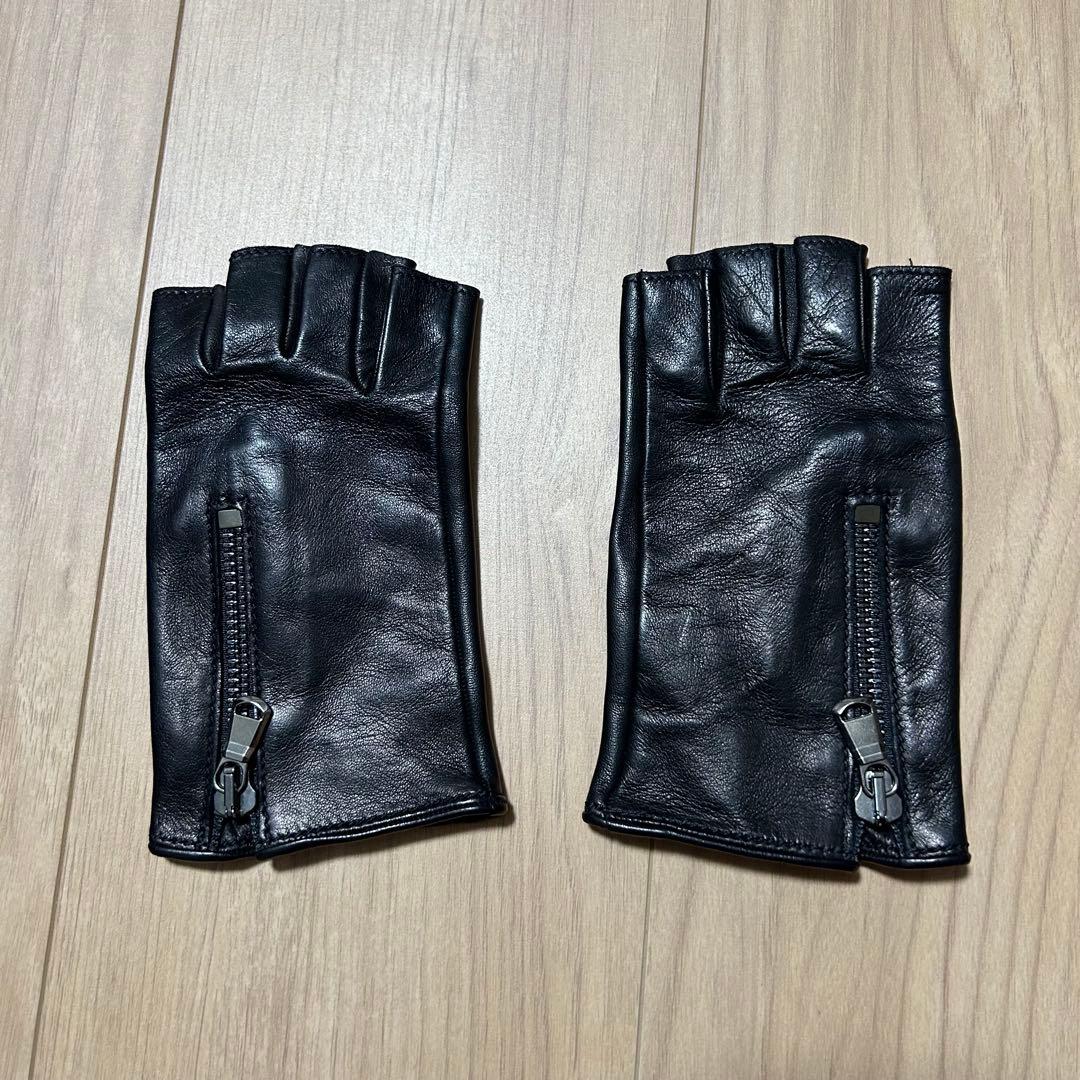 MARIO PORTOLANO　フィンガーレス　レザー　グローブ