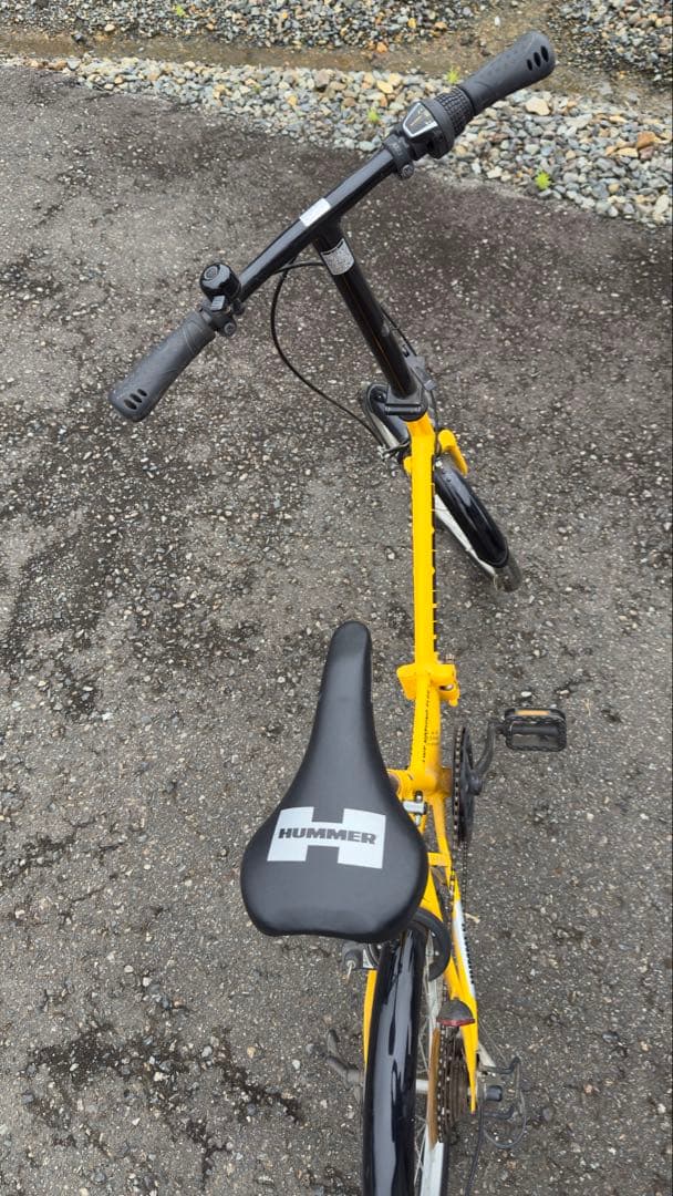 HUMMER 折りたたみ自転車 イエロー　引き取り
