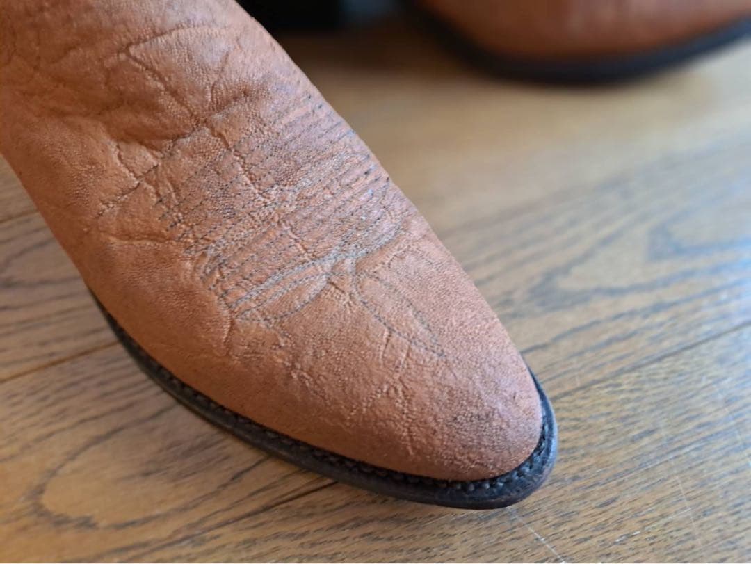 【2/8のみ緊急値下げ】Dan Post 象革ウエスタンブーツ 9 1/2