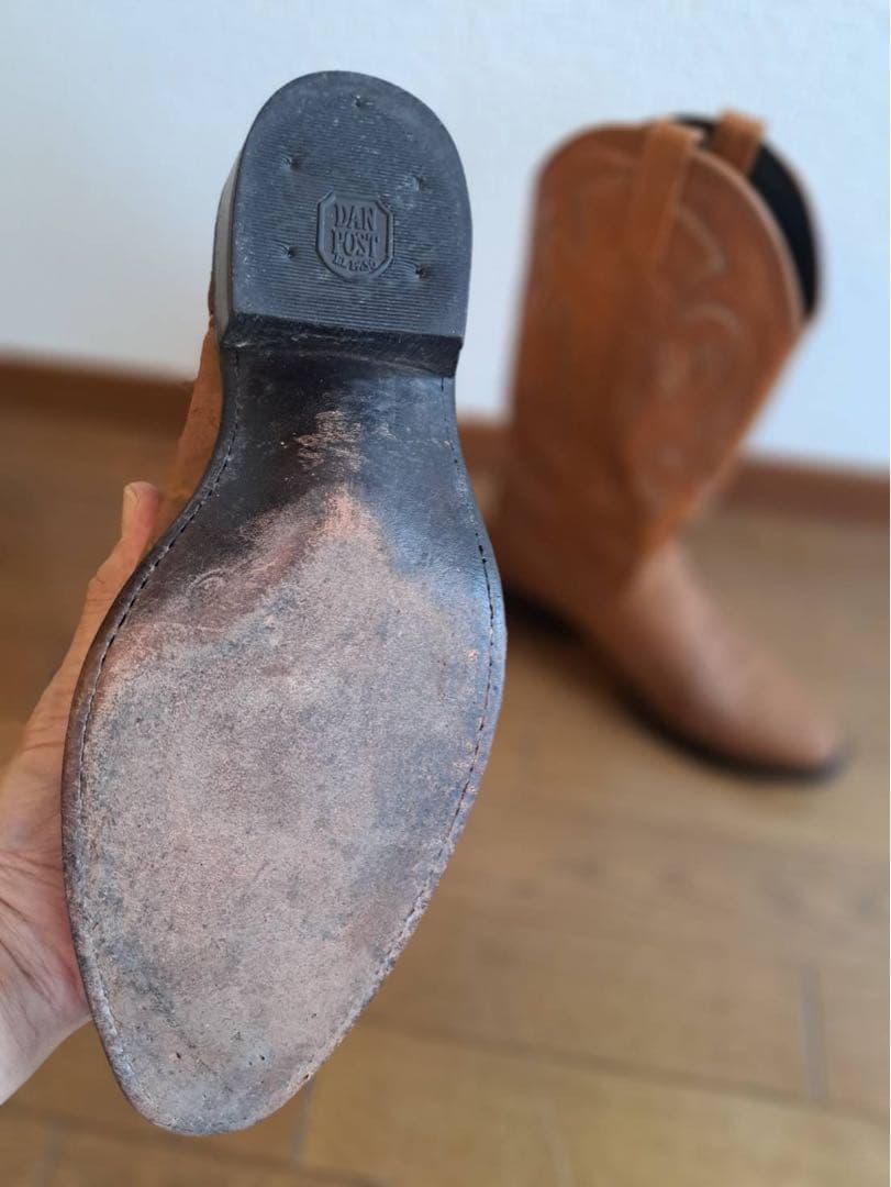 【2/8のみ緊急値下げ】Dan Post 象革ウエスタンブーツ 9 1/2