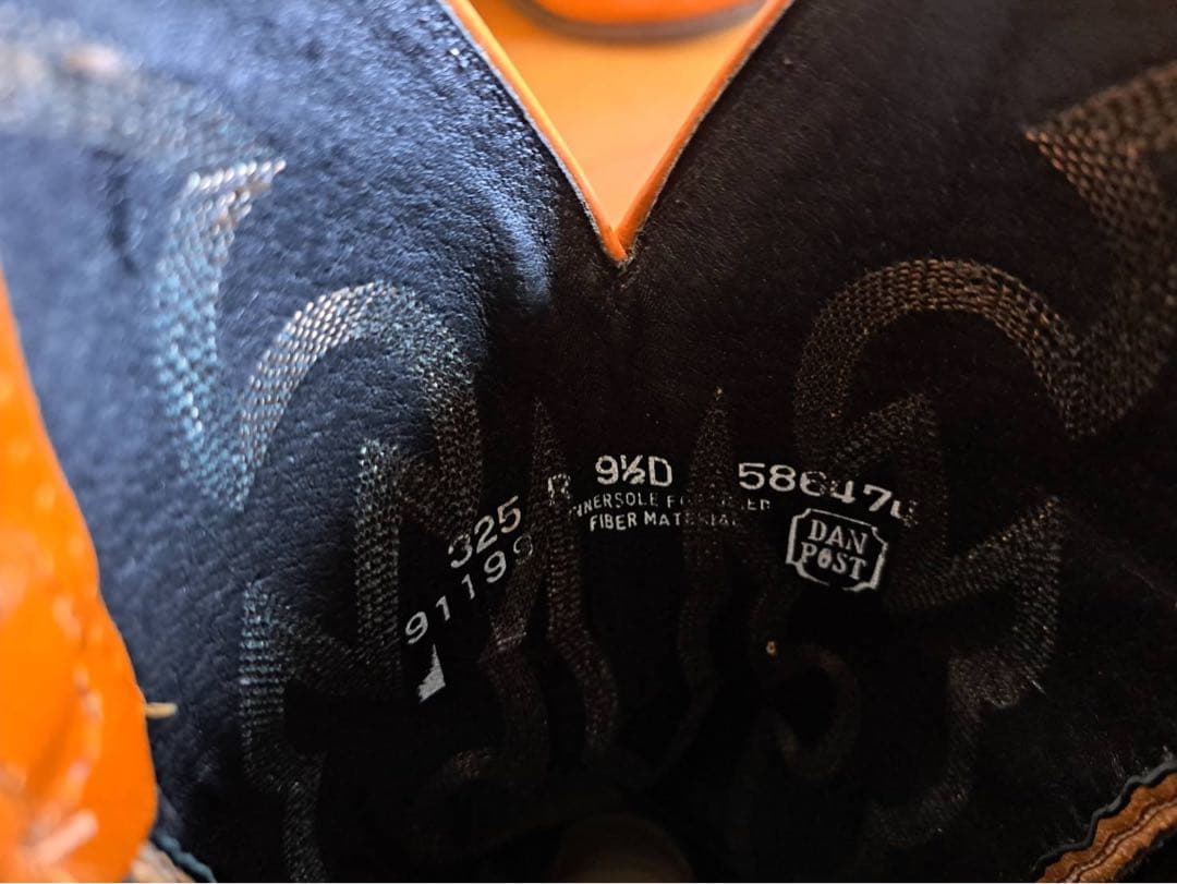 【2/8のみ緊急値下げ】Dan Post 象革ウエスタンブーツ 9 1/2