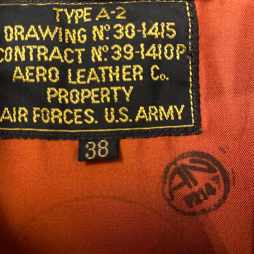AERO LEATHER CO. TYPE A-2 フライトジャケット 38