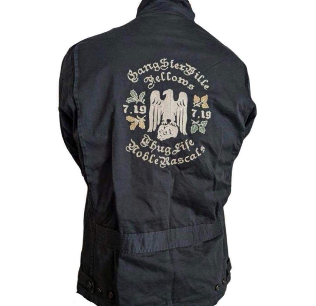 【今週まで最終値下げ】Gangsterville 刺繍入りブラックジャケット