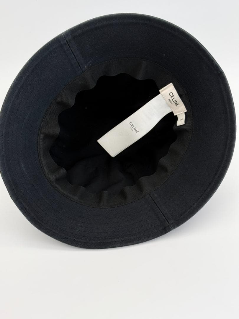 美品✨CELINE セリーヌ バケットハット トリオンフ 黒 Mサイズ 鑑定済
