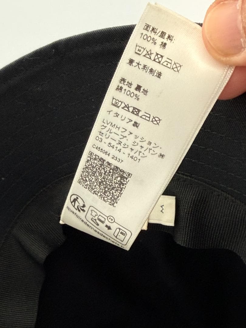 美品✨CELINE セリーヌ バケットハット トリオンフ 黒 Mサイズ 鑑定済