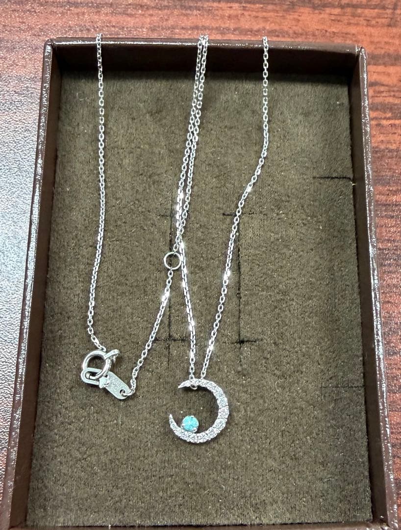 月　ムーン　ネックレス パライバトルマリン　スタージュエリー