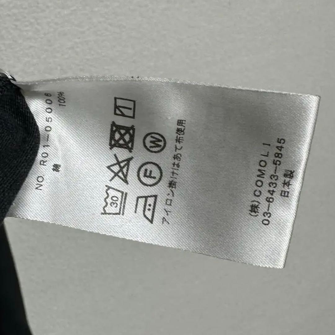 comoli 空紡天竺長袖クルー size2 ブラック