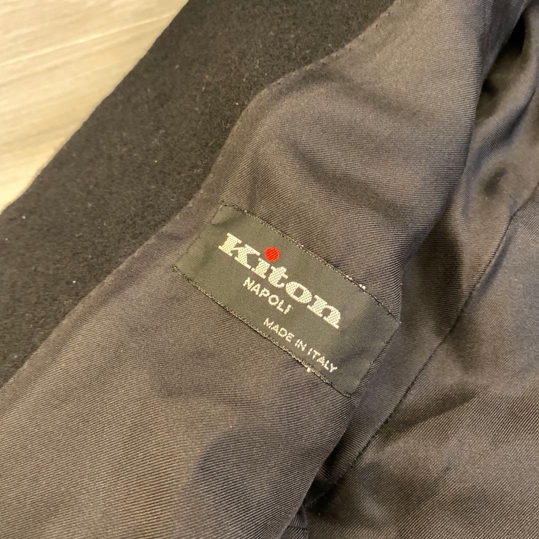 イタリア製 Kiton NAPOLI キトン キートン ノーカラージャケット