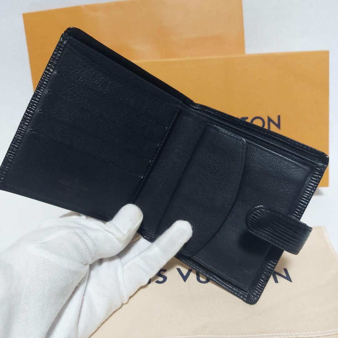 Louis Vuitton ルイヴィトン エピ コンパクト二つ折財布 ブラック