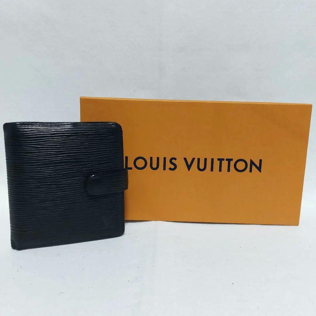 Louis Vuitton ルイヴィトン エピ コンパクト二つ折財布 ブラック