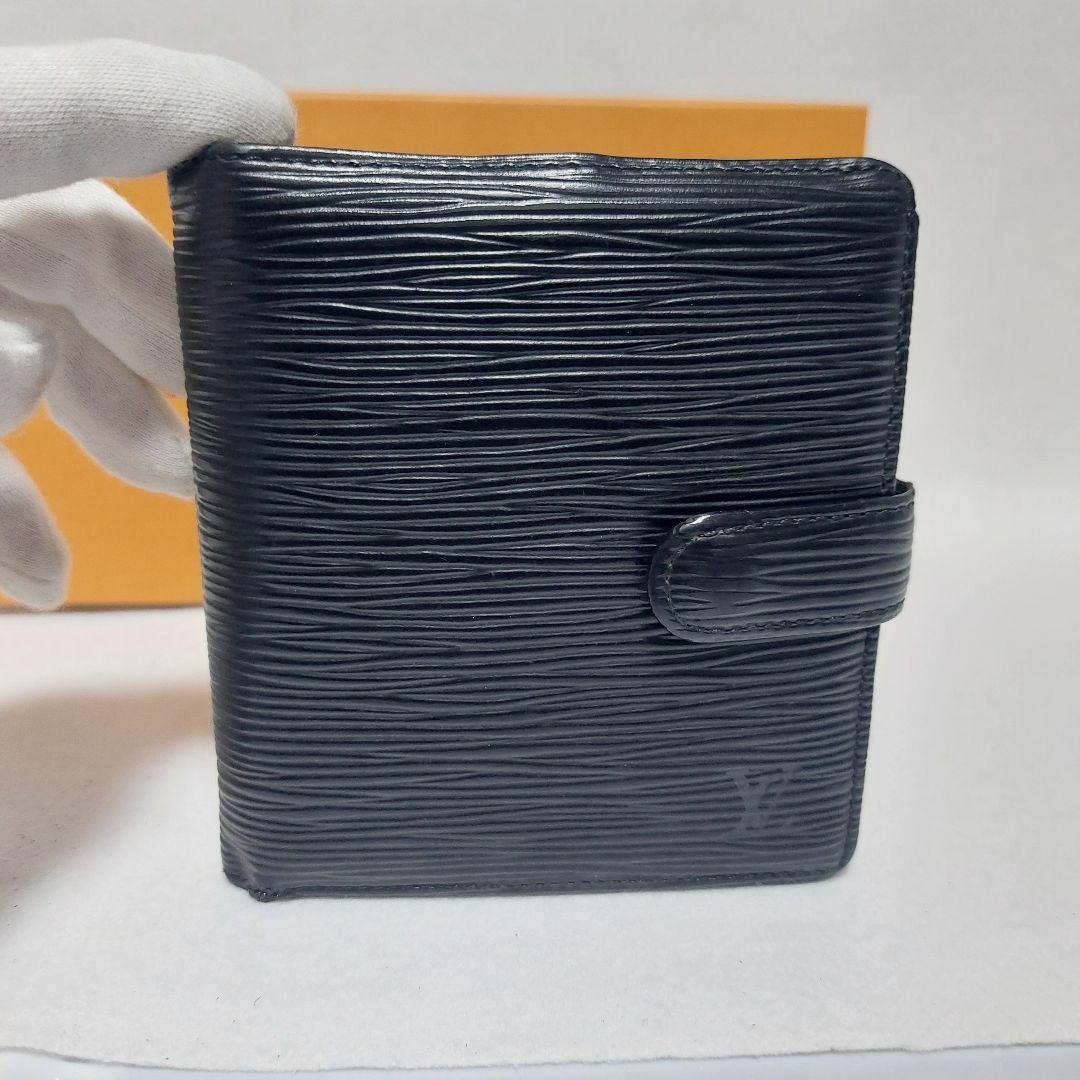 Louis Vuitton ルイヴィトン エピ コンパクト二つ折財布 ブラック